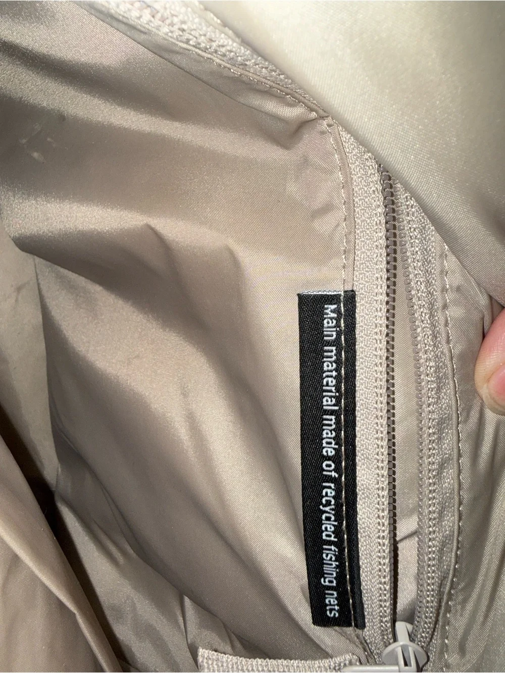 Puffer Tote in Beige
